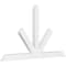 Ekena Millwork Saratoga Architectural Grade PVC Gable Bracket, 96"W x 56"H x 4"D x 6"F, 14/12 Pitch GBP096X56X0406SAR00 - alternate 1